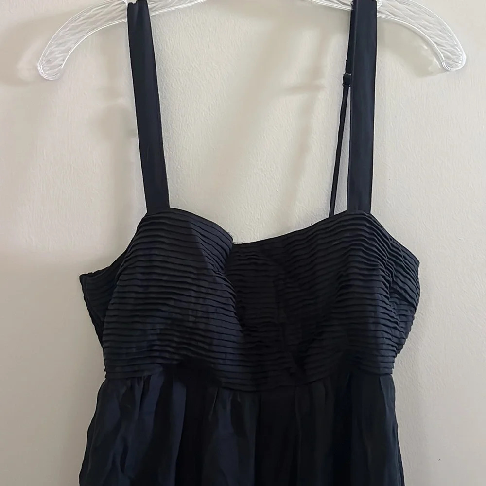 Abercrombie & Fitch Tiered Ruched Babydoll Emerson Maxi Dress | M petite - Picture 4 of 10